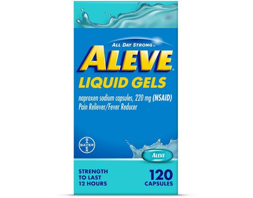 220mg Pain Reliever Liquid Gel Capsules, 160 ct Aleve