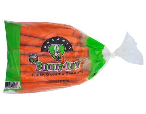 Organic Tender Sweet Carrots, 5 lbs. Bunny Luv