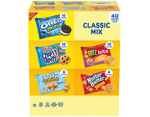 Classic Mix Cookie & Cracker Variety Pack 40 pk. Nabisco