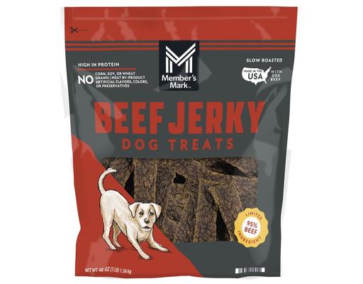 Beef Jerky Dog Treats, 48 oz. Member's Mark