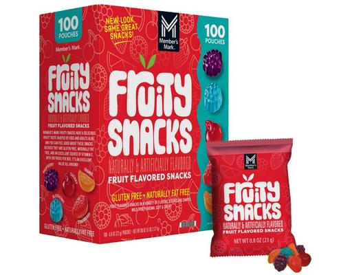 Fruity Snacks, 0.8 oz., 100 pk. Member's Mark