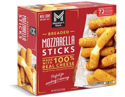 Breaded Mozzarella Sticks, Frozen, 72 count Member's Mark