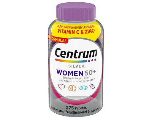 Silver Women 50+ Multivitamin Tablets, 275 ct Centrum