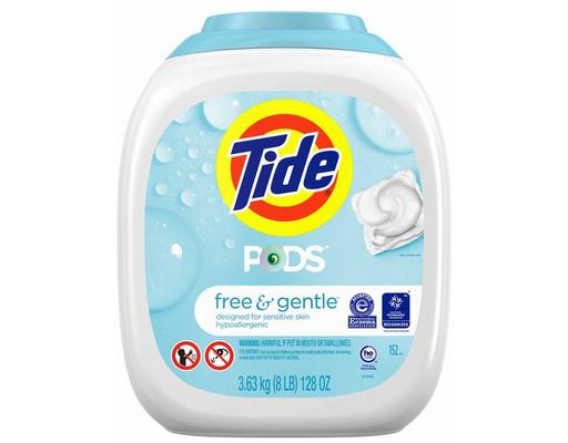Pods HE Laundry Detergent Pods, Free & Gentle, 152-count Tide