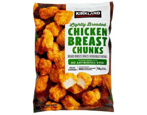 Kirkland Signature Lightly Breaded Chicken Breast Chunks, 64 oz Kirkland Signature