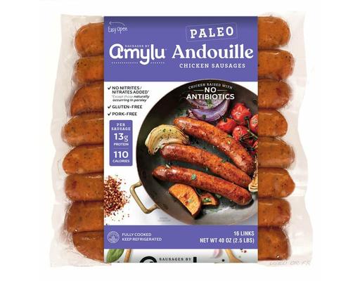 Paleo Andouille Sausage, 40 oz, 16-count Amylu