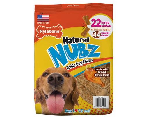 Nubz Edible Dog Chews, 2.65 lbs Nylabone