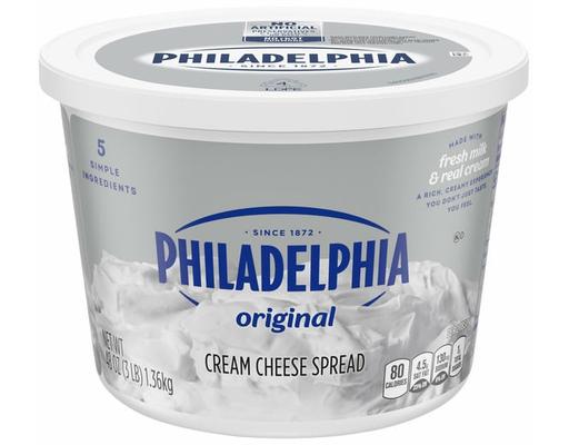 Cream Cheese Spread, 3 lbs Philadelphia