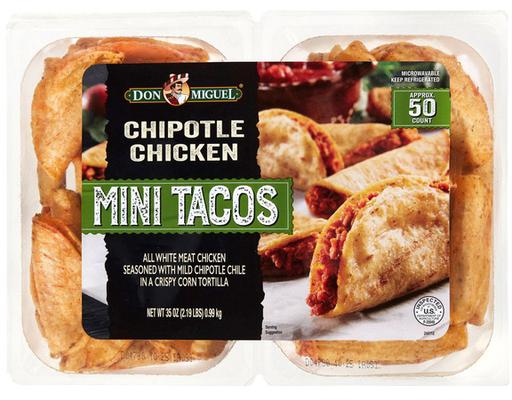 Chipotle Chicken Mini Tacos, 35 oz Don Miguel