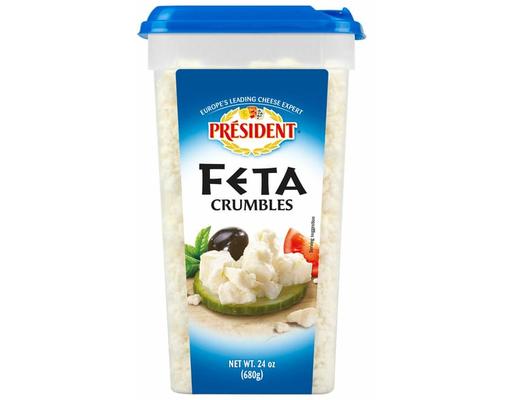 Crumbled Feta Cheese, 24 oz President