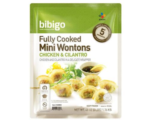 Chicken & Cilantro Mini Wontons, 48 oz CJ Bibigo