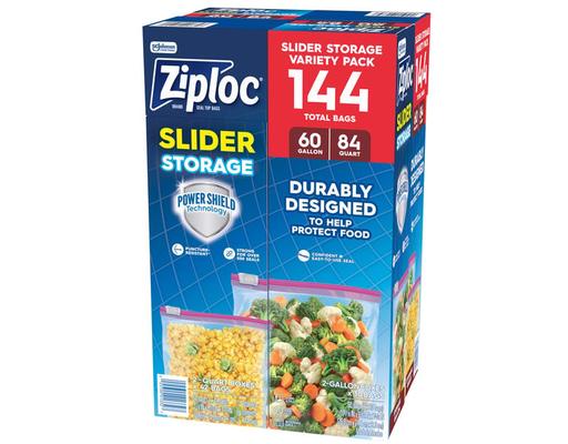 BEIDOU-PAC Storage Zip Bags Variety Pack - 350 Count, Resealable Snack, Sandwich, Quart & Gallon Bags