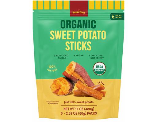 Organic Sweet Potato Sticks, 2.8 oz, 6 pk Snak Yard