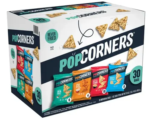 Popped Corn Snacks Variety Pack, 1 oz, 30 pk Popcorners