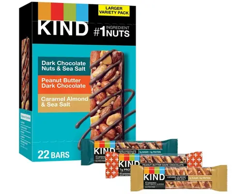 Nut Bar, Variety Pack, 1.4 oz, 22 pk Kind