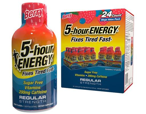 Regular Strength Shot, Berry, 1.93 fl oz (24-pk) 5 Hour Energy