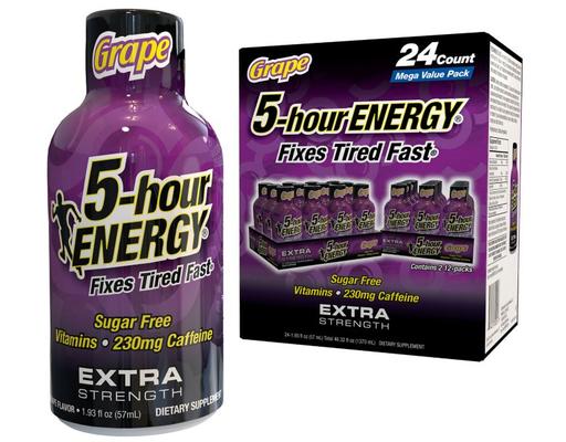 Extra Strength Shot, Grape, 1.93 fl oz (24-pk) 5 Hour Energy