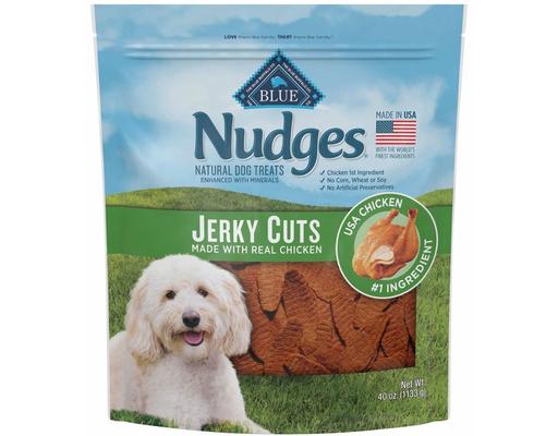 Nudges Natural Dog Treats, Jerky Cuts, 40 oz Blue Buffalo