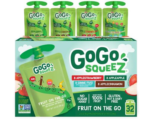 Applesauce, Variety Pack, 3.2 oz (32-pk) GoGo Squeez