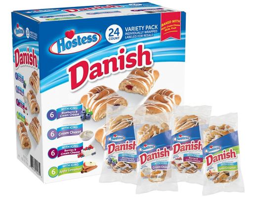 Danish, Variety Pack, 2.75 oz (24-pk) Hostess