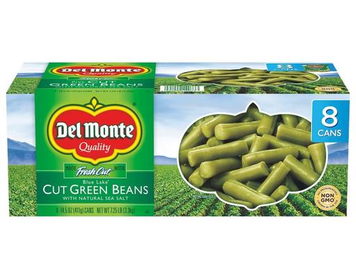 Cut Green Beans, 14.5 oz (8-pk) Del Monte