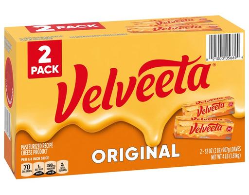 Pasteurized Cheese Loaf, 32 oz (2-pk) Velveeta