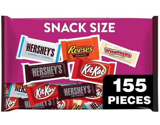 Hershey's, Reese's, Kit Kat & Whoppers Snack Size Bulk Candy Assortment, 155 pieces Hershey