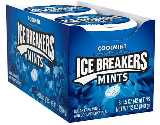 Sugar Free Mints, Coolmint, 1.5 oz (8-pk) Ice Breakers