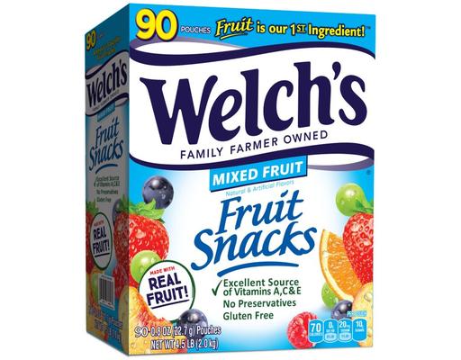 Fruit Snacks, Mixed Fruit, 0.8 oz (90-pk) Welch's