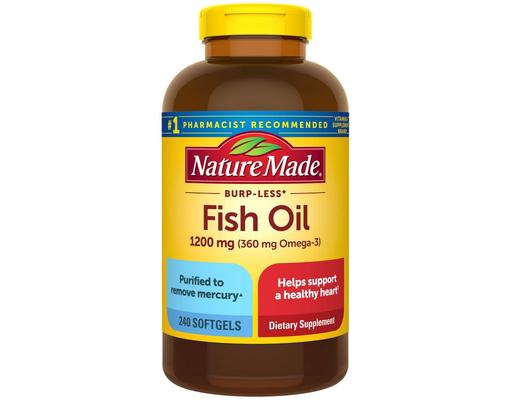 Fish Oil 1200mg Softgels, 240 ct Nature Made