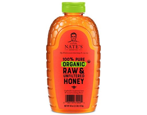 100% Pure Organic Raw & Unfiltered Honey, 40 oz Nature Nate's