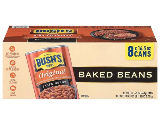 Baked Beans, Original, 16.5 oz (8-pk) Bush's