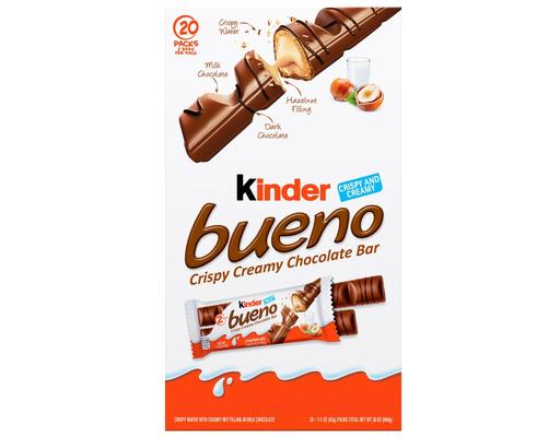 Bueno Crispy Creamy Chocolate Bar, 1.5 oz (20-pk) Kinder