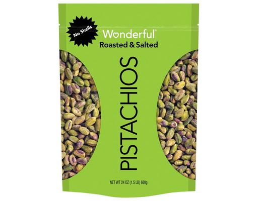 Pistachios, No Shells, 24 oz Wonderful