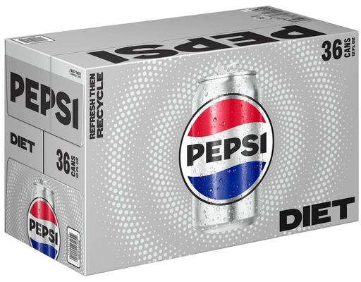 Diet  Soda Cans, 12 fl oz (36-pk) Pepsi