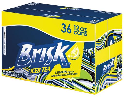 Iced Tea Cans, Lemon, 12 fl oz (36-pk) Brisk