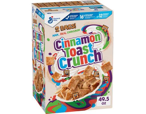 Cereal, 24.75 oz (2-pk) Cinnamon Toast Crunch