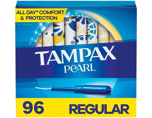 Pearl Unscented Tampons, Regular, 96 ct Tampax