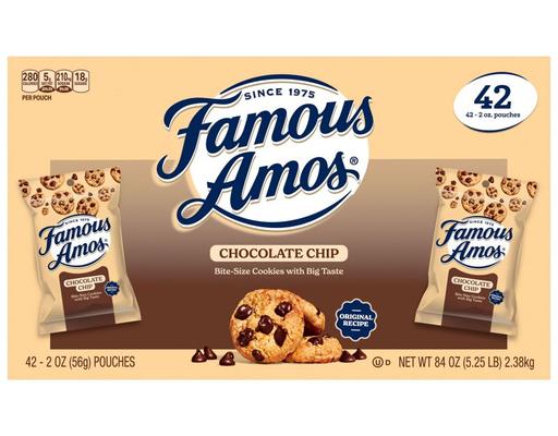 Chocolate Chip Cookies, 2 oz (42-pk) Famous Amos