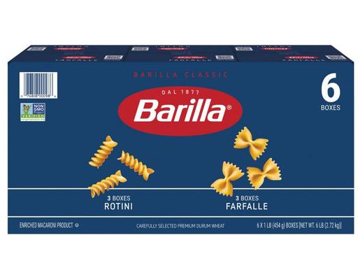 Pasta, Variety Pack, 16 oz (6-pk) Barilla
