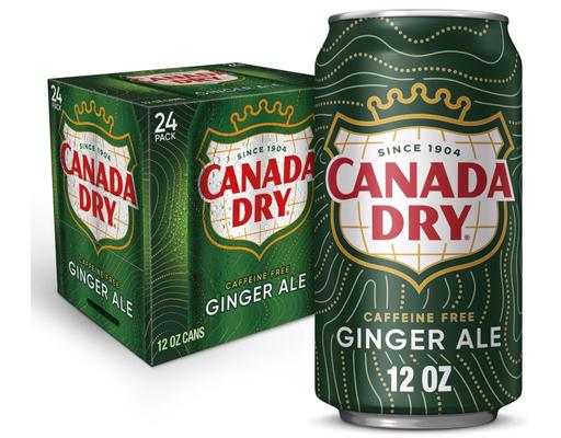 Ginger Ale Soda Cans, 12 fl oz (24-pk) Canada Dry