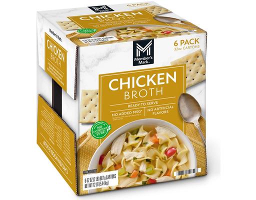 Chicken Broth, 32 oz (6-pk) Member's Mark