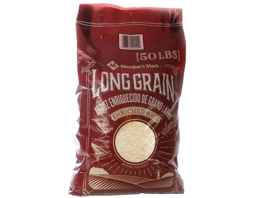 Long Grain Enriched Rice, 50 Pound Member's Mark