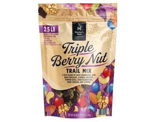 Triple Berry Nut Trail Mix, 40 oz Member's Mark