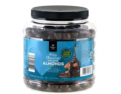 Milk Chocolate Covered Almonds, 48 oz Member's Mark