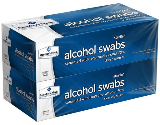 70% Alcohol Swabs, 400 ct (2-pk) Member's Mark