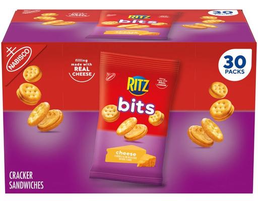 Bits Cheese Sandwich Crackers, 1.5 oz (30-pk) Ritz