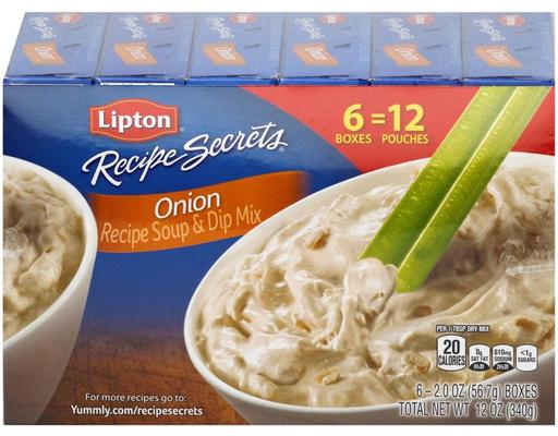 Recipe Secrets Soup & Dip Mix, Onion, 2 oz (6-pk) Lipton