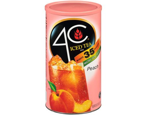 Iced Tea Mix, Peach, 82.6 oz 4C