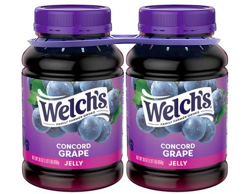 Concord Grape Jelly, 30 oz (2-pk) Welch's